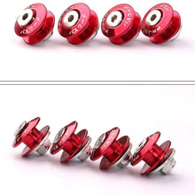 4x JDM Black Car Bumpers Trunk Fender Hatch Lids Quick Release Fasteners