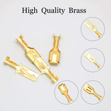 Electrical Connectors Kit, 6.3mm 2 Pin Way Electrical Automotive Wire Connector Male Female Socket Plug and Pin Header Crimp Wire Terminals Kit for Motorcycle, Bike, Car, Boats -20 Set (6.3mm 2 Pin)