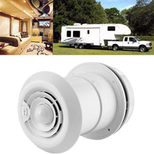 Yctze RV Fan,12V Roof Fan 5000R/min LED Air Ceiling Ventilation Grille Round for Campers Motorhome Travel Trailer Van,RV Roof Air Vent