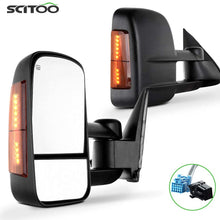 SCITOO Towing Mirrors fit 2003-2006 for Chevy Silverado for GMC Sierra 1500 2500HD 3500 Suburban Yukon XL Tahoe Power Heated Signal Towing Mirror Pair