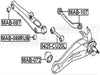 FEBEST MAB-088RUB Arm Bushing for Rear Track Control Rod