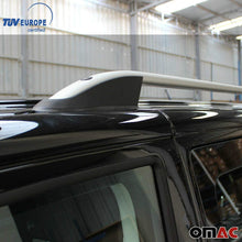 OMAC Silver Aluminum Top Roof Rack Side Rails Bars | Cross Bar Replacement for Rooftop Cargo Bag Luggage Kayak Canoe Carrier | 165 LBS / 75 KG Load Capacity - Set 2 Pcs | Fits Ford Transit 2014-2021