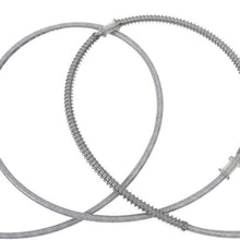 RJJX 120Cm Motorcycle Brake Oil Hose Line Banjo Fitting Stainless Steel Braided (Color : Silver)