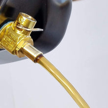 F133N with LC-10 F-Series Large Body Fumoto Valve with Long Nipple and LC-10 Lever Clip for M12-1.25