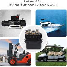 WATERWICH 12V 500A Winch Solenoid Relay Contactor+2pcs Wireless Winch Remote Control Kit with 6 Protecting Caps Universal for Truck Jeep ATV SUV 5500-12000lbs Winch
