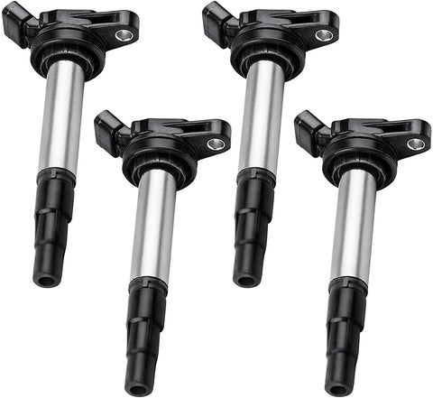 Ignition Coils 4-Pack Compatible with Toyota Corolla 09-17, Toyota Matrix 09-14, Toyota Prius 10-17, Lexus CT200H 11-16, Pontiac Vibe 09-10, Scion XD 08-13, 2016 Scion IM L4 1.8L 2.4L