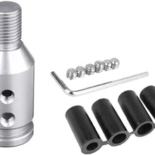 Pursuestar Universal Aluminum Shift Knob Adapter Retainer Shifter for Non Threaded BMW Mini M10x1.5 (Silver)