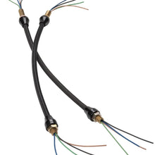 Lokar XHL-1900 Headlight Conduit with Black Stainless Steel Housing and Black Fittings