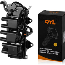 QYL Ignition Coil Pack Replacement for Santa Fe Tiburon V6 2.7L 27301-37110 C1352 UF-357 UF-425