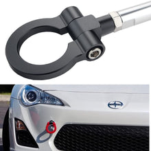 DEWHEL JDM Racing Aluminum Tow Hook Front for Scion FR-S Subaru BRZ Impreza WRX Sti Toyota 86 (Black)