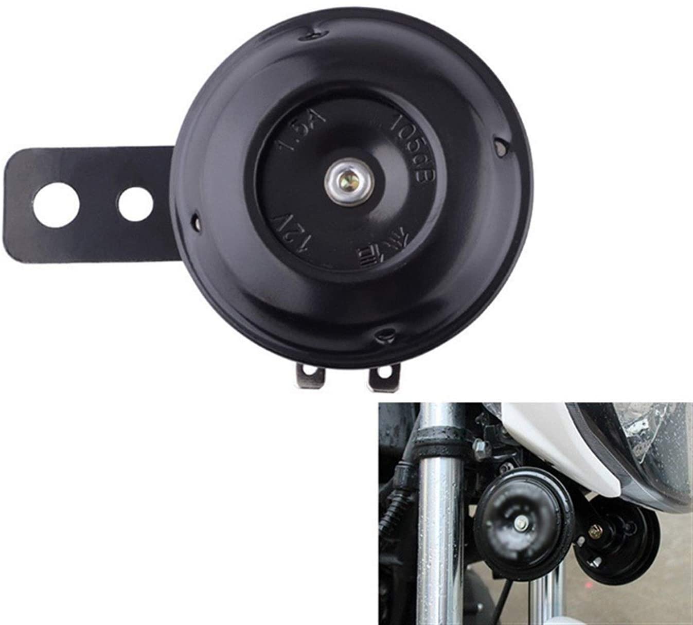 Fulok Enviromentally Universal Motorcycle Loud Electric Horn12V 1.5A 105db Motorcycle Horn Bracket
