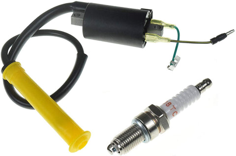 Ignition Coil & Spark Plug Fits for  Honda Sportrax 400 TRX400EX XR400R 30500-HN1-003