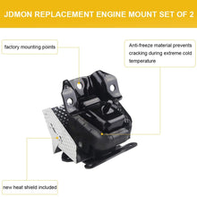 JDMON Compatible with Engine Motor Mount with Heat Shield Cadillac GMC Chevy Escalade Silverado Suburban Tahoe Sierra Yukon 2007-2014 2 Set Left and Right Mounts A5365HY Replaces 15854941 15854939