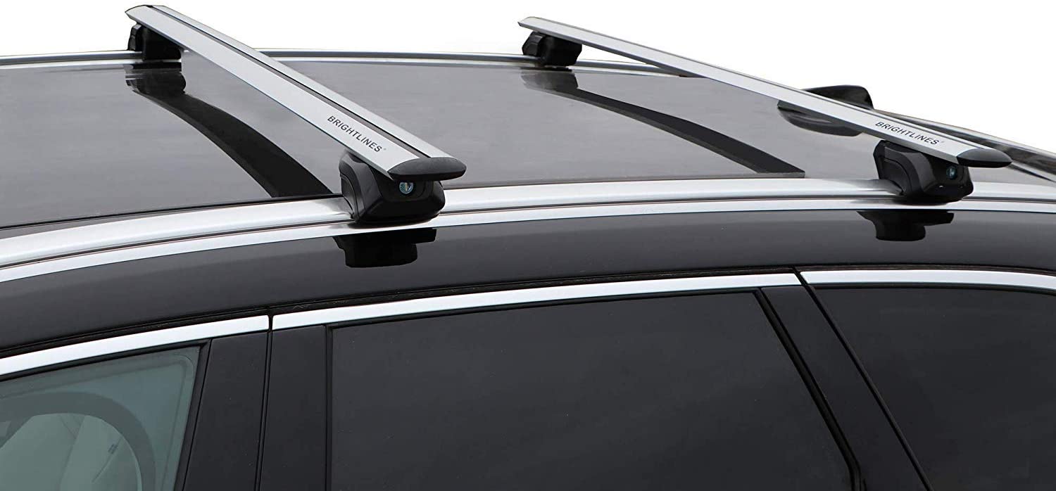 BrightLines Roof Rack Cross Bars Compatible with Mercedes Benz GLC 300 GLC 350e 2016 2017 2018 2019 2020 2021
