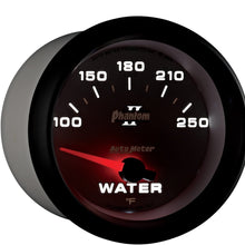 Auto Meter 7837 Phantom II 2-5/8" 100-250 Degree F Short Sweep Electric Water Temperature Gauge