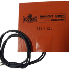 Zerostart 3400053 Silicone Pad Heater Small Reservoir and Hydraulic Fluid Heater, 5" x 5" | 12 Volts | 250 Watts