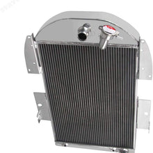 CoolingSky 62MM 4 Row Core Aluminum Radiator for 1934 1935 1936 Chevy Truck Pickup 6Cyl Engine