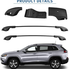 YITAMOTOR Roof Rack Cross Bars Compatible with 2014-2021 Jeep Cherokee, Aero Crossbars Rooftop Luggage Cargo Bag Kayak Canoe Bike Carrier