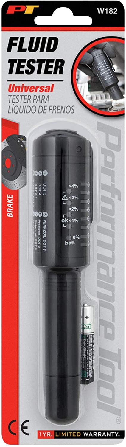 Performance Tool W182 Universal Brake Fluid Tester Universal Brake Fluid Tester