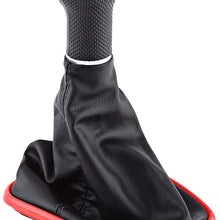Qiilu 5 Speed Car Gear Shift Knob Gearstick Gaiter Boot Kit Fit for J-etta Bora G-olf MK4 1999 2000 2001 2002 2003 2004 Manual/Auto Gear Shifter Boot Cover Replacement