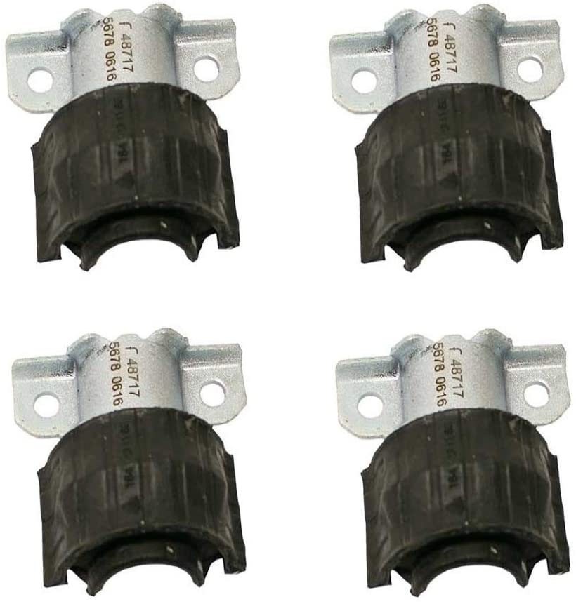 Set of 4 Front Stabilizer Sway Bar Bushings w/Brackets Febi For Mercedes W164