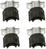 Set of 4 Front Stabilizer Sway Bar Bushings w/Brackets Febi For Mercedes W164