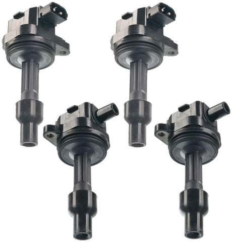 Set of 4 Ignition Coils Pack for Volvo S40 2000-2004 V40 2000-2004 l4 1.9L