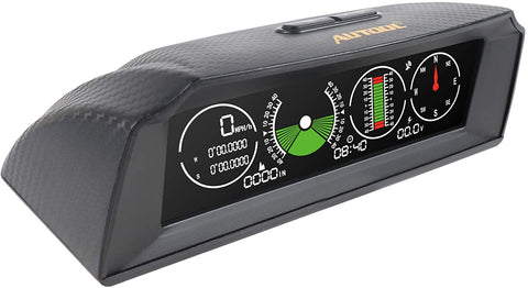 Autool X90 Smart GPS Slope Meter Color HD LCD Car Head Display Smart Digital Meter Alarm Speed, Altitude, Direction, Slope, Time, Voltage Support 12V OBDII Diesel & Gasoline Vehicles