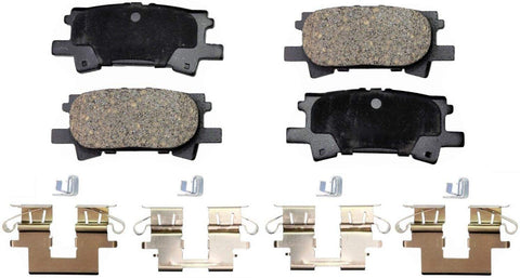 PT Auto Warehouse PT996 - Ceramic Disc Brake Pad Set - Rear