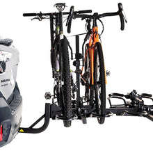KAC Overdrive Sports K4 2” Hitch Mounted Rack 4-Bike Platform Style Carrier for Standard, Fat Tire, and Electric Bicycles – 60 lbs/Bike Heavy Weight Capacity - Smart Tilting – RV Use Prohibited