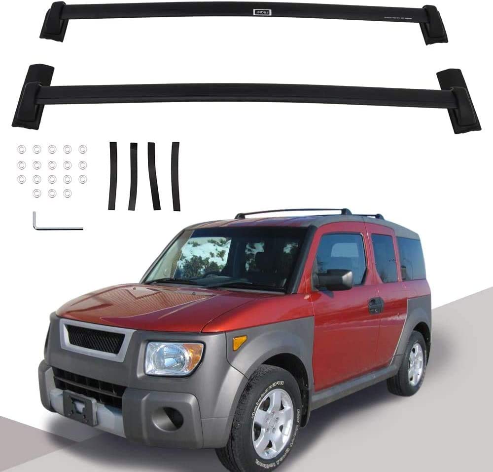 YiXi-Partswell 2Pcs Roof Rack Cross Bars Crossbar Baggage Luggage Rack Aluminum Fit for Honda Element 2003-2011