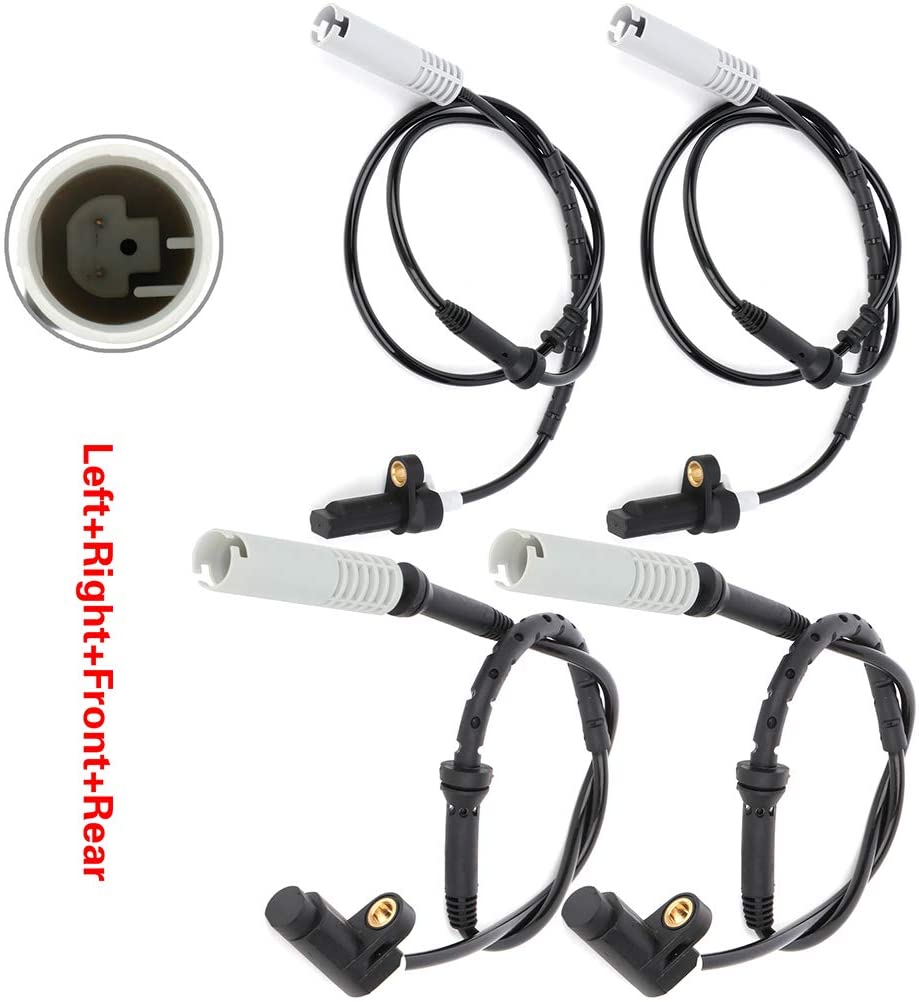 OCPTY ABS sensor,Left+Right+Front+Rear Wheel Speed Sensor ALS461 ALS1438 Fit for 1995 1997-1998 BMW 740i 1995-1998 BMW 740iL Pack of 4