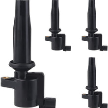 JDMON Compatible with Ignition Coil Pack Ford Focus Fiesta Escape Transit Connect Mazda 3 Tribute Mercury Mariner Replaces FD505 DG501 DG504 DG541 DG507 Pack of 4