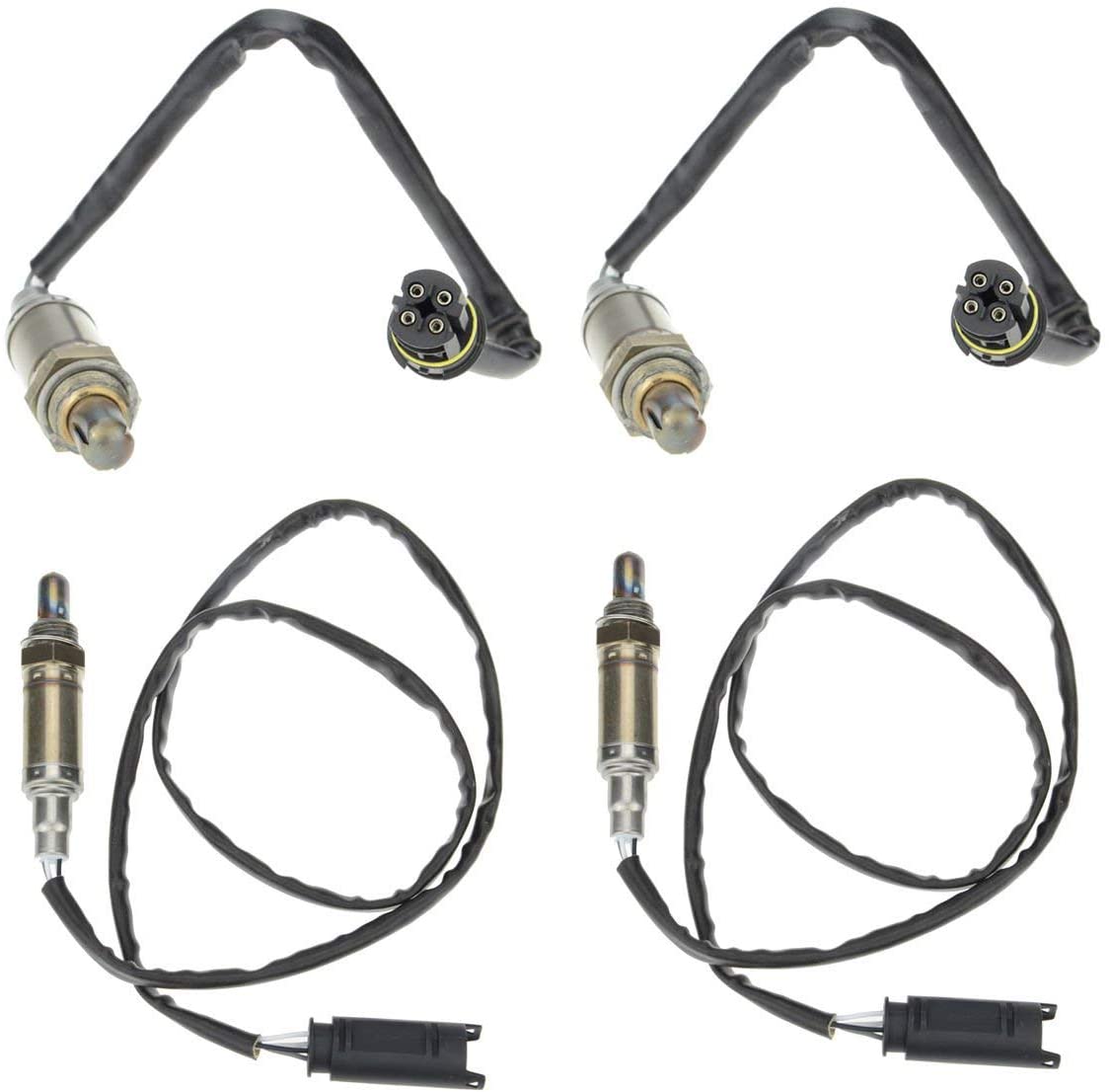 A-Premium O2 Oxygen Sensor Replacement for BMW 325Ci 325i 330Ci 330i 2001-2002 323Ci 328Ci 323i 328i 325xi 330xi X3 X5 Z3 Z4 Upstream and Downstream 4-PC Set