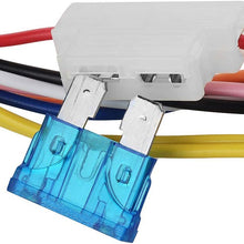 KKmoon Motorcycle Security Kit Alarm System DC12V Anti-Theft Alarm Security System, Remote Control Engine Start Kit with125dB Alarm Speaker