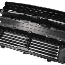 Front Radiator Grille Control Shutter Assembly Without ACTUATOR Motor Replacement For Ford Fusion 2013-2016 Replaces# DS7Z-8475-A,DS7Z8475A Black