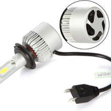 VoRock8 R2 COB H7 8000LM Led Headlight Conversion Kit,High Beam Low Beam Headlamp, Fog Light, Halogen Head Light Replacement, 6500K Xenon White, 1 Pair