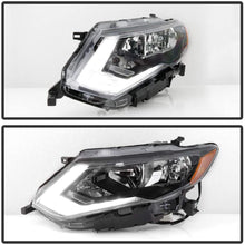 VIPMOTOZ Driver Side Chrome Housing OE-Style Left Halogen Projector Headlight LED DRL Headlamp Assembly Replacement For 2017-2020 Nissan Rogue