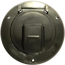 Valterra Black Electric Power Cord Small Round Cable Hatch 3" Cutout RV