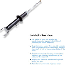 Shocks Struts,ECCPP Rear Pair Shock Absorbers Strut Kits Compatible with 1996-2000 Plymouth Breeze,1995-1998 Dodge Stratus,2001-2006 Dodge Stratus,1996-2006 Chrysler Sebring 344610 71311