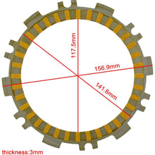 AHL Motorcycle Clutch Friction Plates & Steel Plates Kit for Yamaha XP500 T-MAX 500 2002-2011