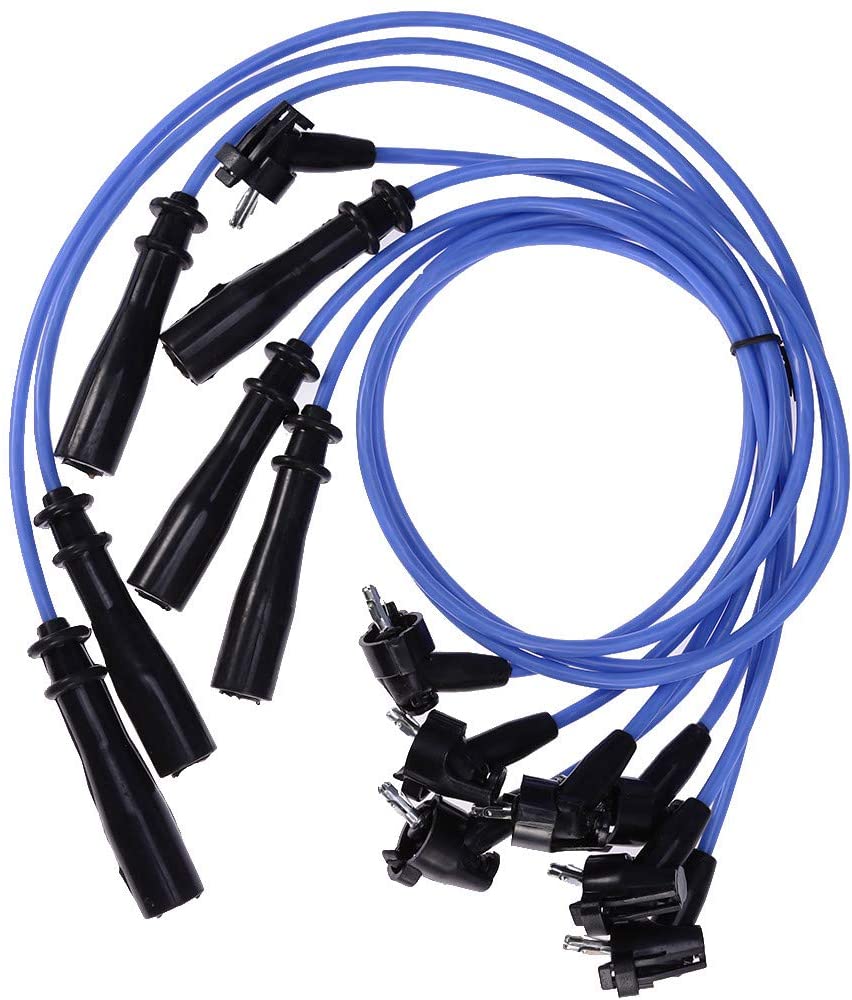 5MM Spark Plug Wire Set Replacement for 1992-1995 Toyota Pickup, 4Runner, T100 3.0L-V6 Replace#4416 TX50 671-6171