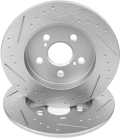 Brake Rotors,cciyu Premium Performance Rear Brake rotor fit for 11-17 for LEXUS CT0h,09-10 Pontiac Vibe,for TOYOTA Corolla/Matrix/Prius/Prius Plug-In/Prius Prime