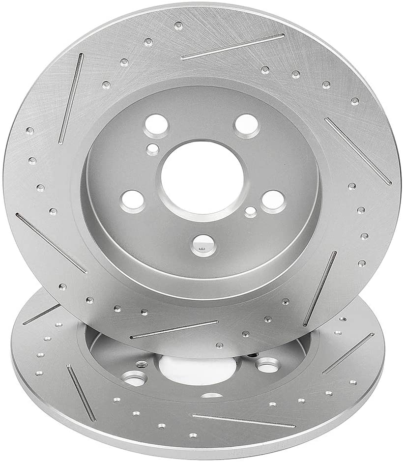 Brake Rotors,ECCPP 2pcs Rear Brake Discs Rotors Brakes Kits fit for 11-17 Lexus CT0h,09-10 Pontiac Vibe,Toyota Corolla/Matrix/Prius/Prius Plug-In/Prius Prime