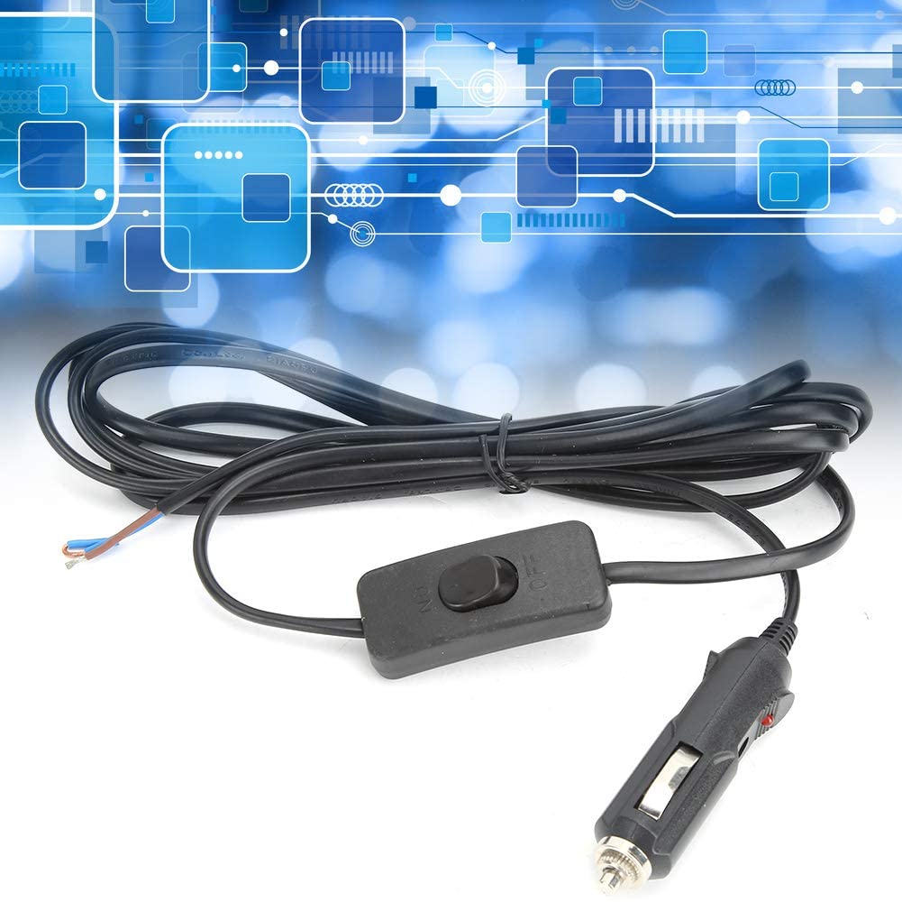 Atyhao 3 Meters 12V Power Connector Extension Cord Wire Cable for Car Cigarette Lighter Water Pump Lighting Electrical Lighters Parts