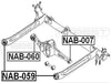 FEBEST NAB-059 Rear Arm Bushing