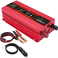 IpowerBingo Power Inverter 1000W/2000W Dual AC Outlets and Dual USB Charging Ports DC 12V to 110V AC Car Converter with Digital Display