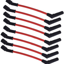 10.5 mm High Heat Spark Plug Ignition Wire Wires Set, Fit for LSx LS1 LS2 LS3 LS6 LS7,Fit for Chevrolet Cadillac Pontiac GMC Savana Sierra Avalanche Camaro Express Silverado Trailblazer 1500 2500 3500