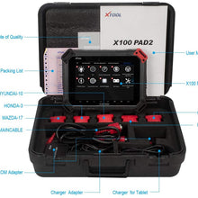 XTOOL X100 PAD2 OBDII Diagnostic Tool Full System Auto Key Programmer Free Update Car Key IMMO ABS/SRS/EPB/Oil Reset/SAS