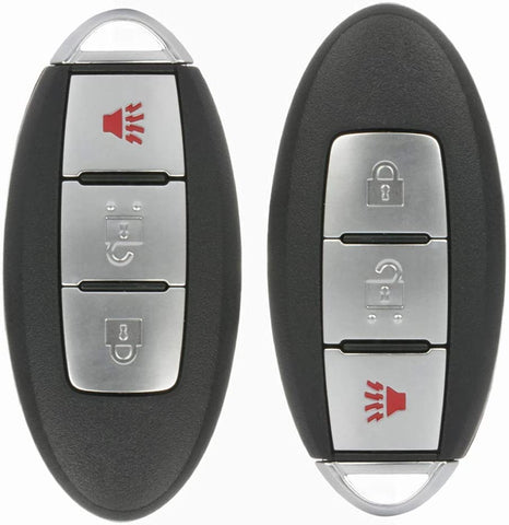 ANPART 2 X Remote Key Fob Uncut Ignition Key Compatible for 2015 2016 2017 Nissan Cube Juke Leaf Quest FCC ADP12514401S